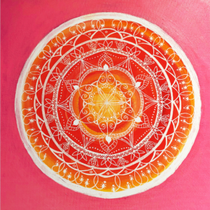 Mandala Seelenbilder Energiebilder rosa orange